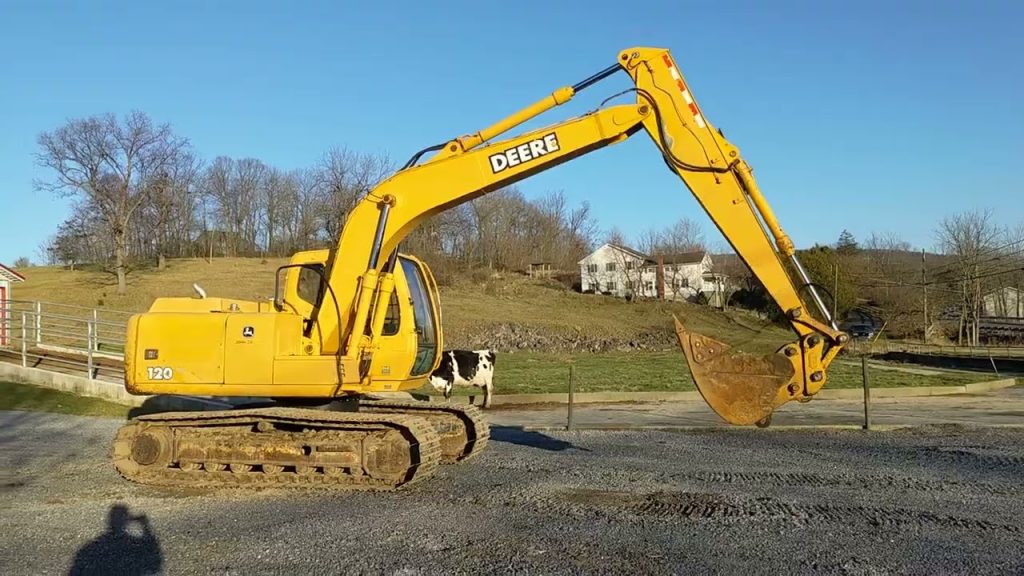 john deere 120 excavator