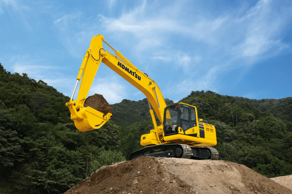 komatsu excavator swing problem