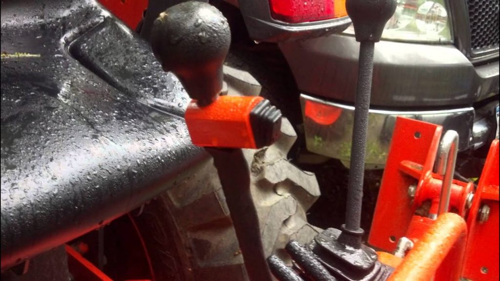 thumb control on a kubota excavator