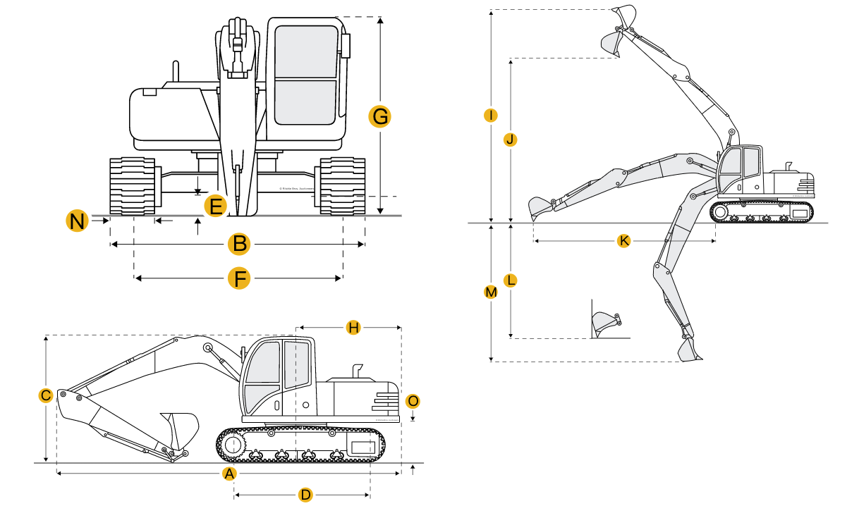 john deere 490 excavator specs